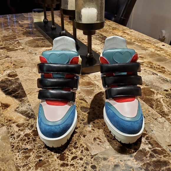 Katie Grand Loves Hogan Multicolor Wedge Sneaker - Picture 4 of 6